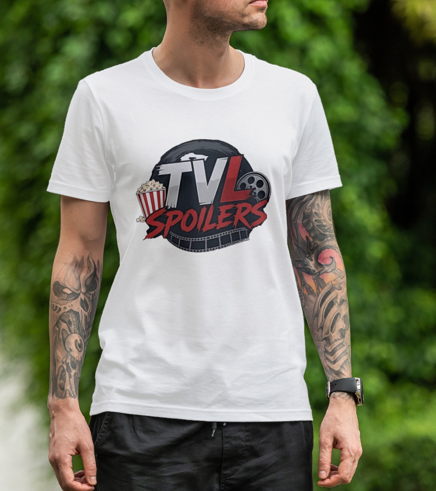 TVL Spoilers Cinema Movie Lover Popcorn Film Reel T-Shirt