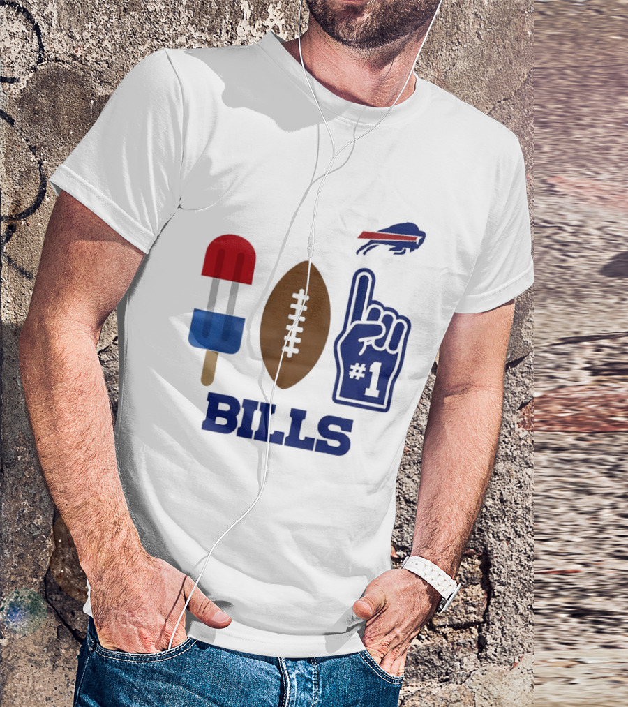 Buffalo Bills Football Popsicle Foam Finger 2026 Season T-Shirt
