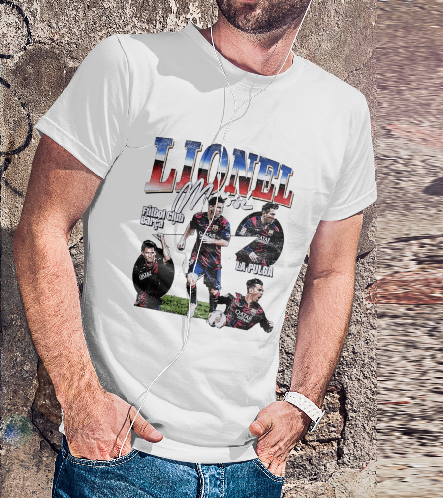 Lionel Messi Futbol Club Barcelona La Pulga M T-Shirt