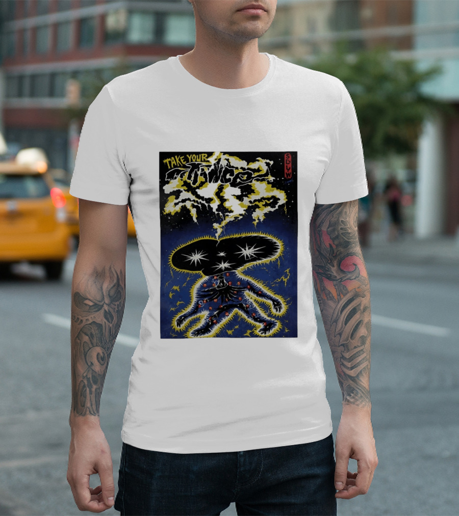 Take Your Chance SLW Electric Cosmic Figure Explosion T-Shirt