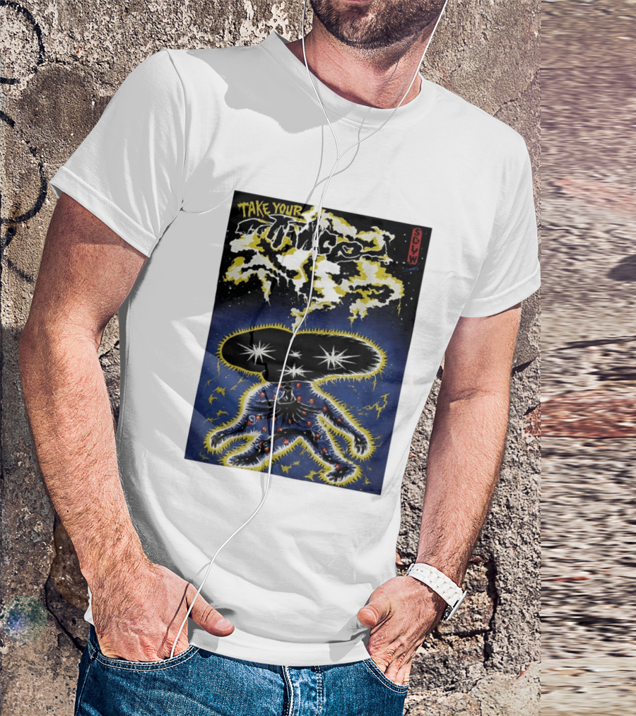 Take Your Chance SLW Electric Cosmic Figure Explosion T-Shirt