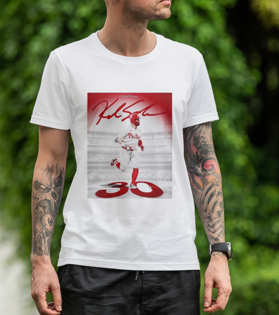 Philadelphia Phillies Kyle Schwarber 30 Home Runs Phillies Stadium T-Shirt