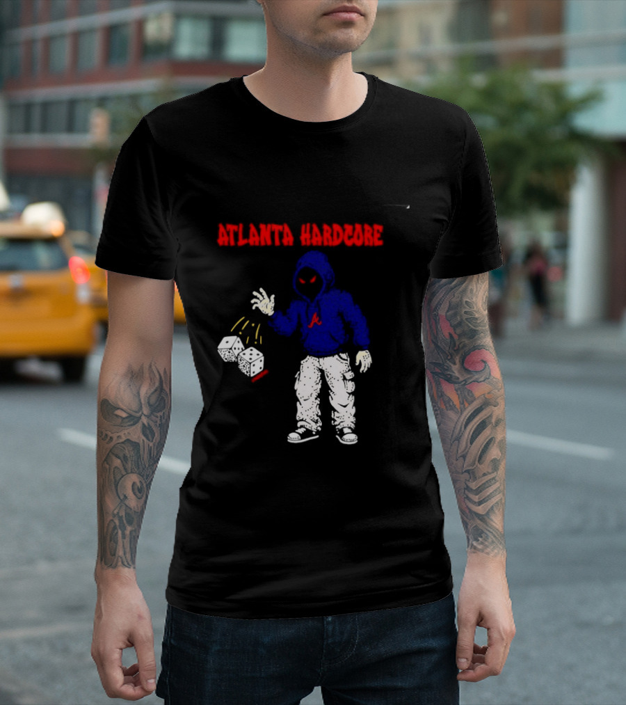 Atlanta Hardcore Braves Dice Throw Streetwear T-Shirt