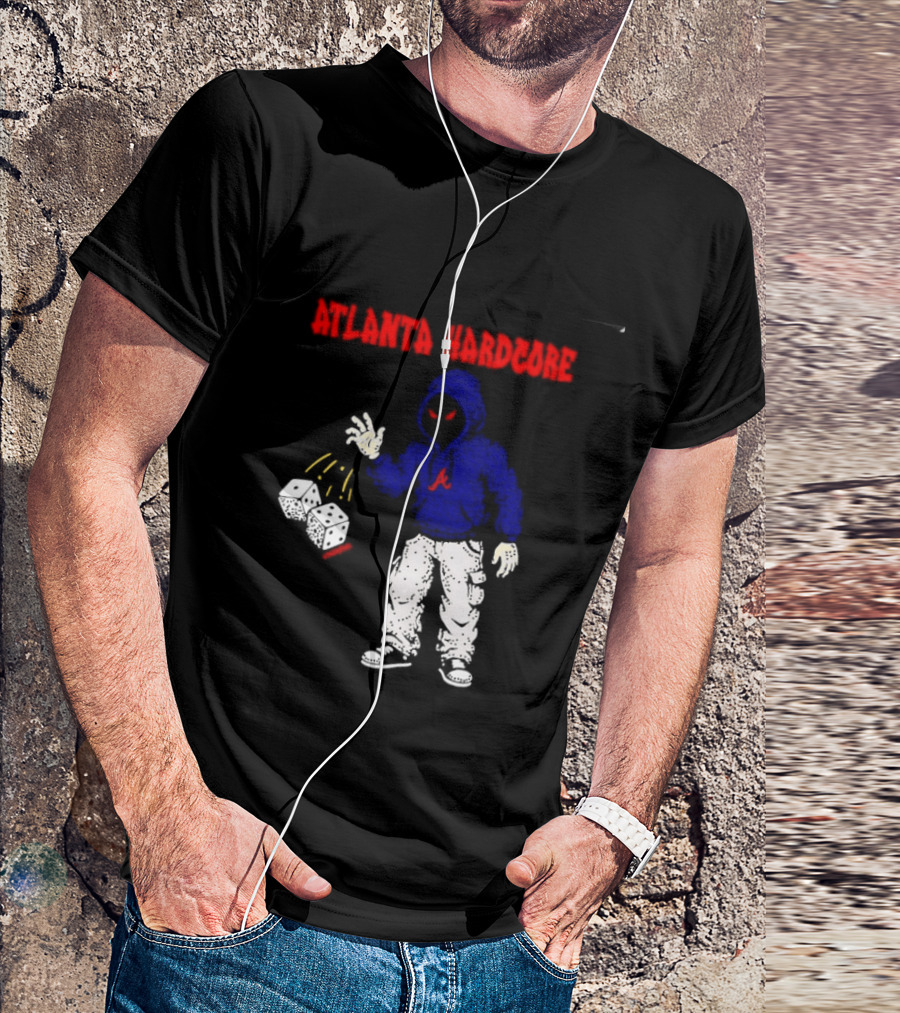 Atlanta Hardcore Braves Dice Throw Streetwear T-Shirt
