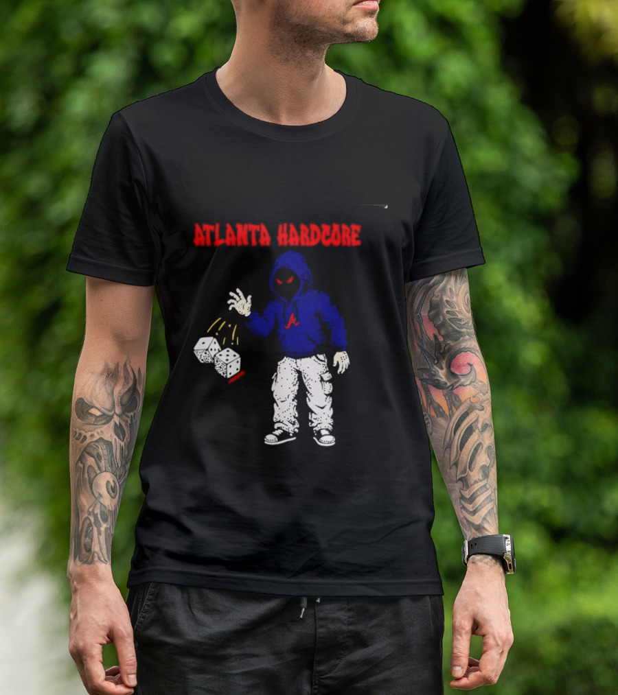 Atlanta Hardcore Braves Dice Throw Streetwear T-Shirt