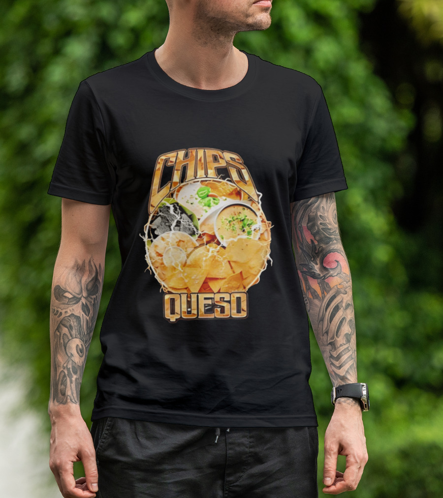 Chips Queso Lightning Bold Flavor Snack Experience T-Shirt