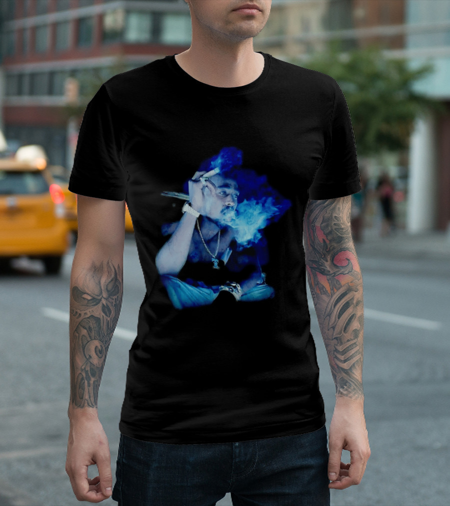 Janet Jackson Thug Life Smoking 2Pac T-Shirt
