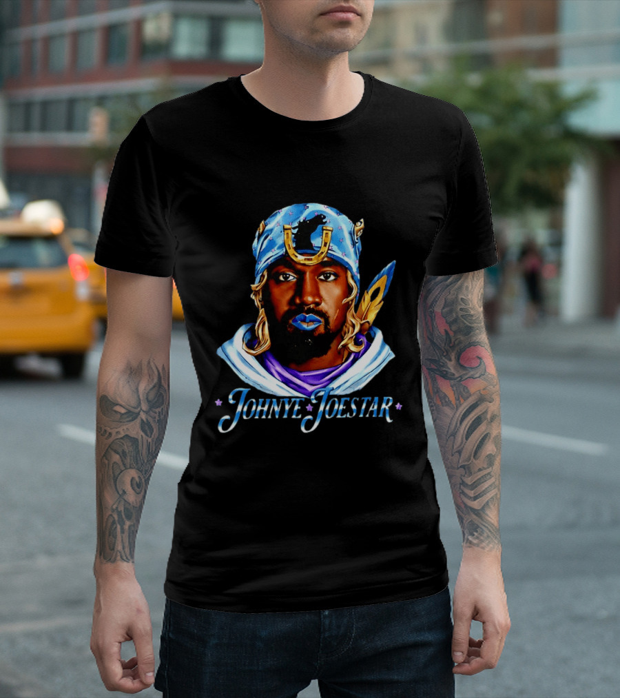 Kanye West Johnye Joestar JoJo's Bizarre Adventure Mashup T-Shirt
