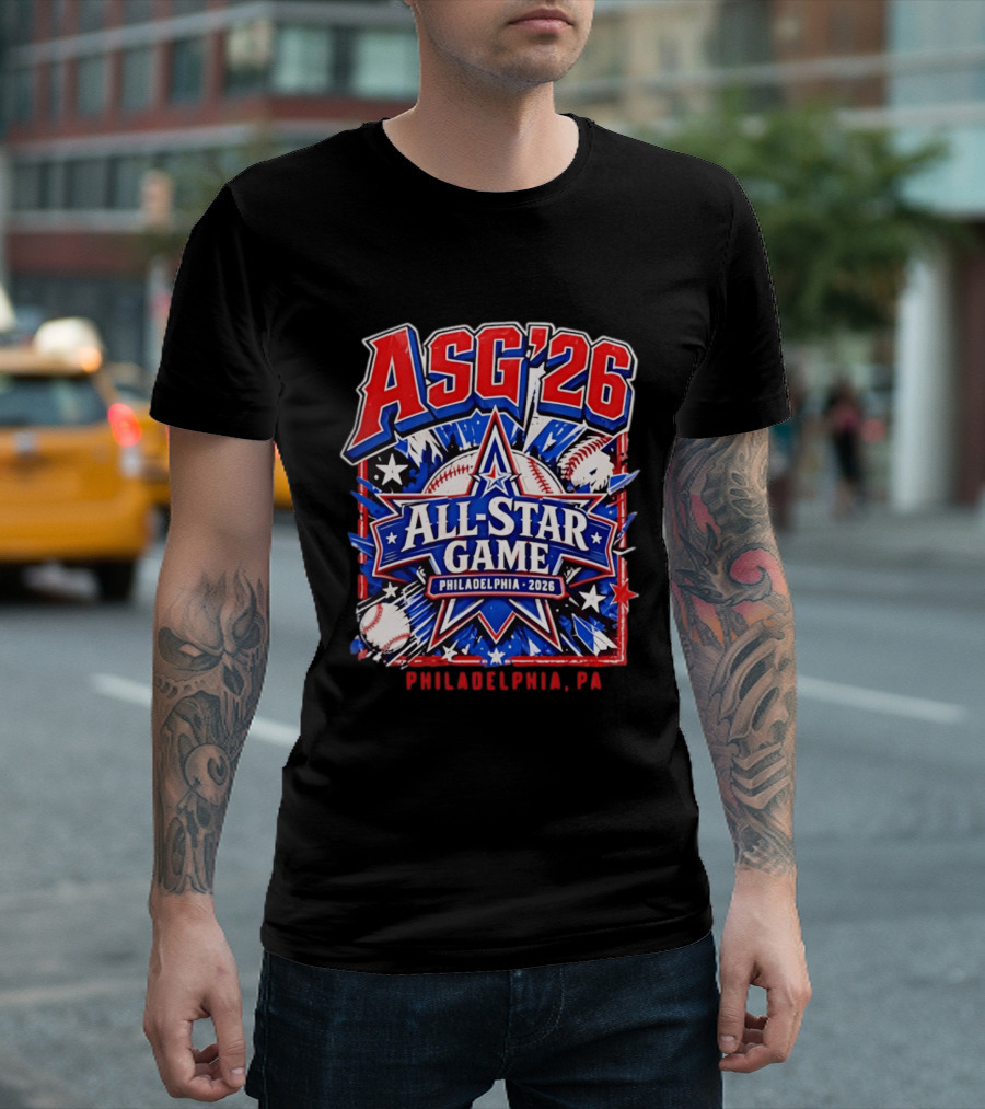Philadelphia Phillies ASG '26 All Star Game Philadelphia PA Baseball T-Shirt