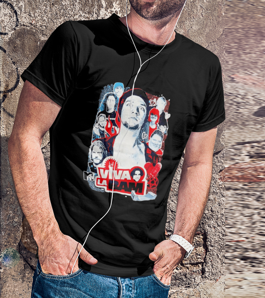 Viva La Bam MTV Jackass Cast Collage Reality TV Series T-Shirt