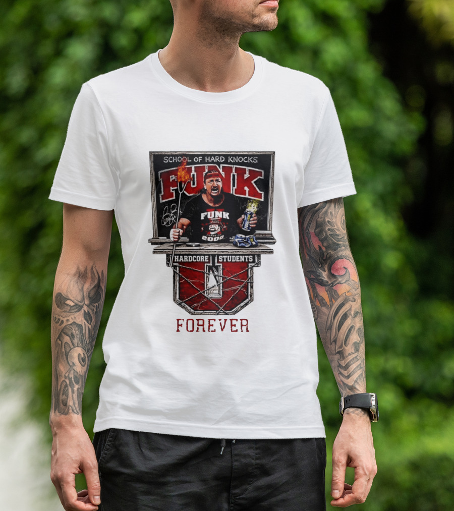 Terry Funk Hardcore Students School Of Hard Knocks Forever T-Shirt