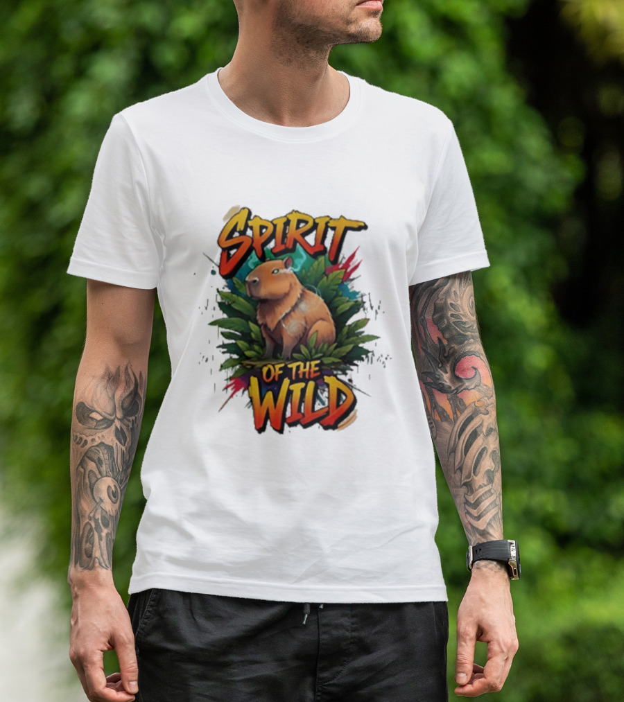 Spirit Of The Wild Capybara Nature Adventure T-Shirt
