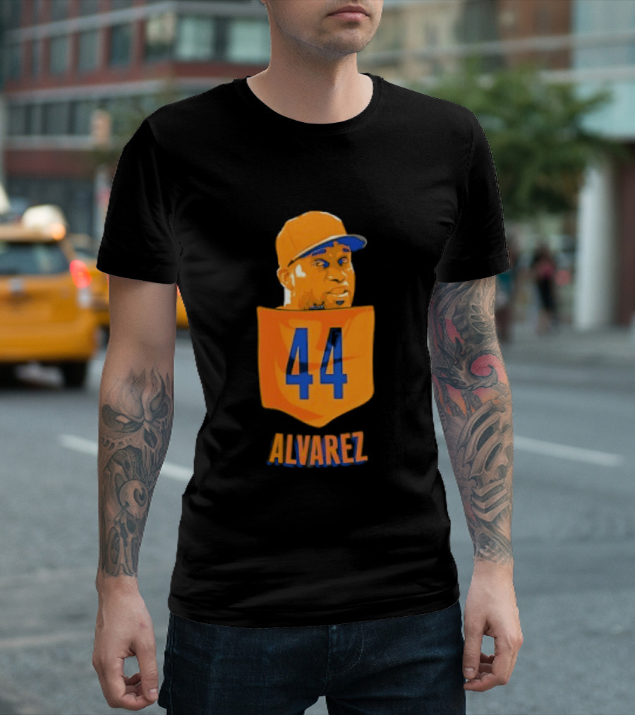 Yordan Alvarez 44 Houston Astros Baseball MLB Pocket Player T-Shirt