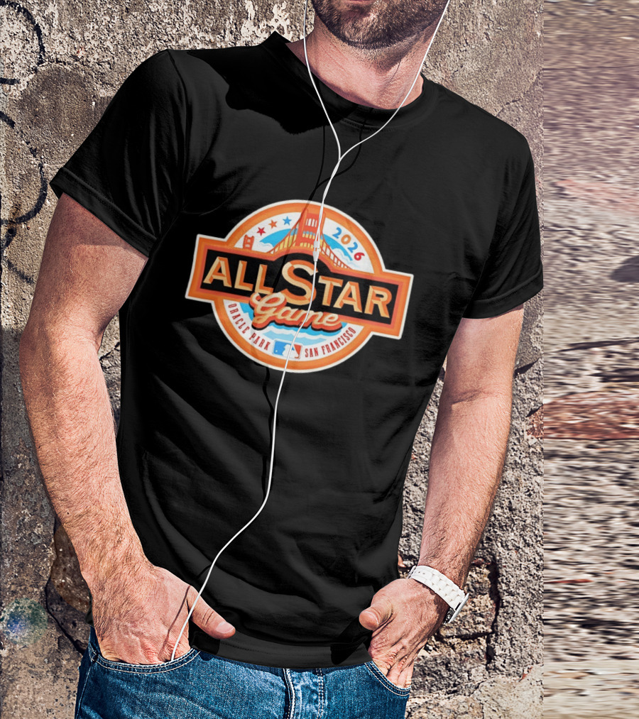 2026 MLB All Star Game Oracle Park San Francisco Golden Gate Bridge T-Shirt