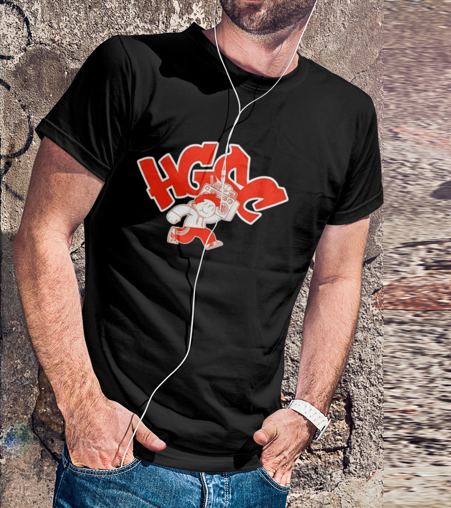 HGSC Hip Hop Boombox Radio 80s Music T-Shirt