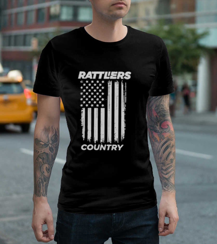Rattlers Country American Flag T-Shirt