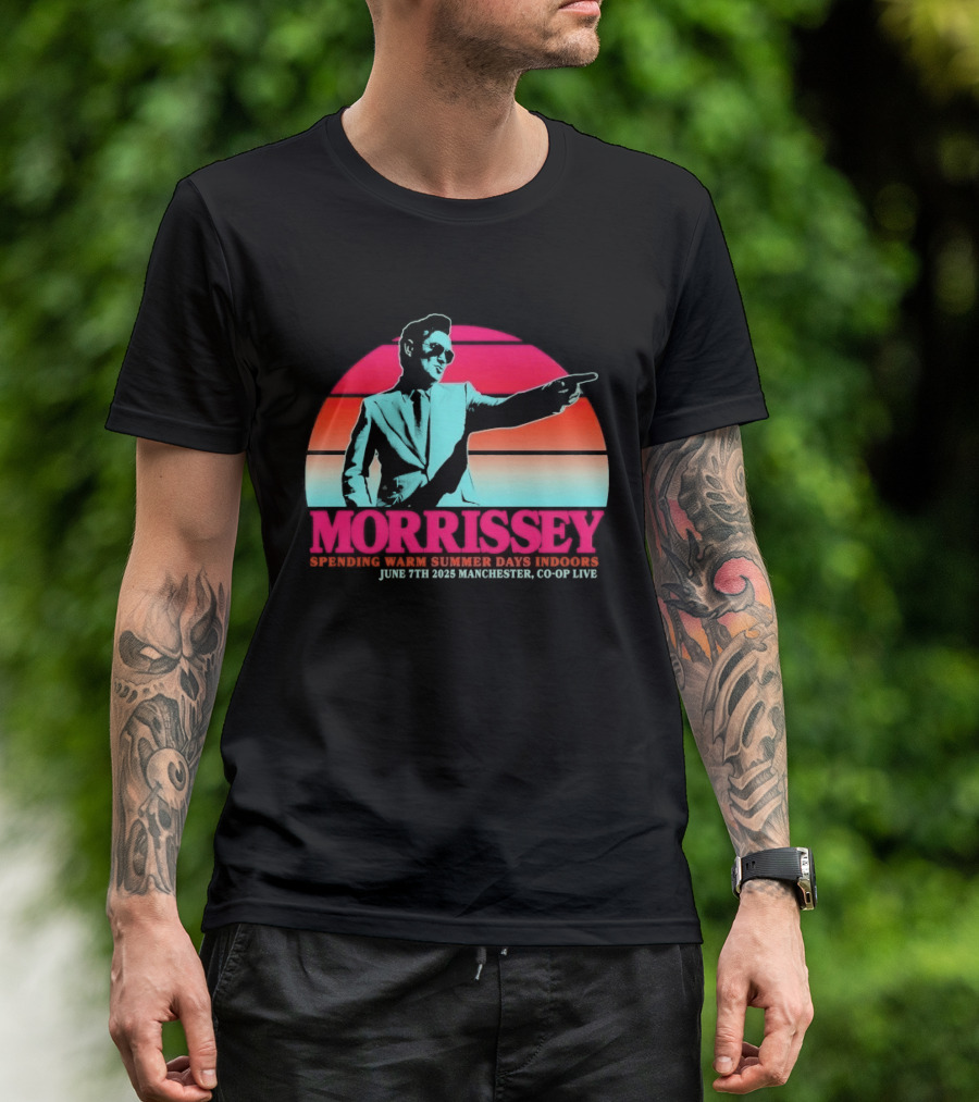 Morrissey Warm Summer Days June 7th 2025 Manchester CO OP Live T-Shirt