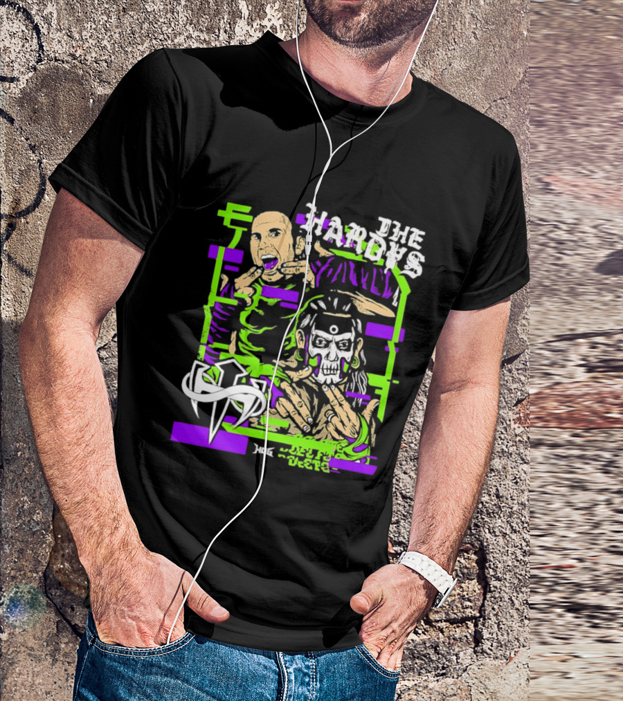 The Hardys Jeff Hardy Matt Hardy WWE Neon T-Shirt