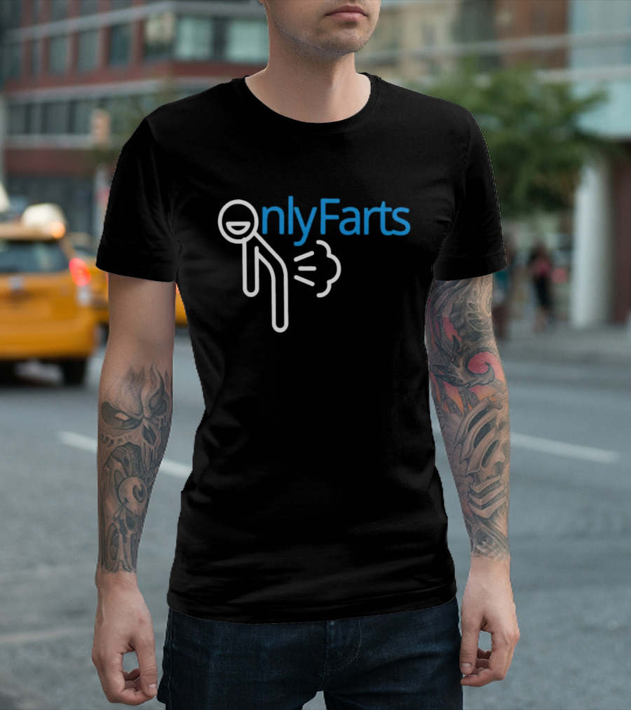 Onlyfarts Stick Figure Humor Fart Joke T-Shirt
