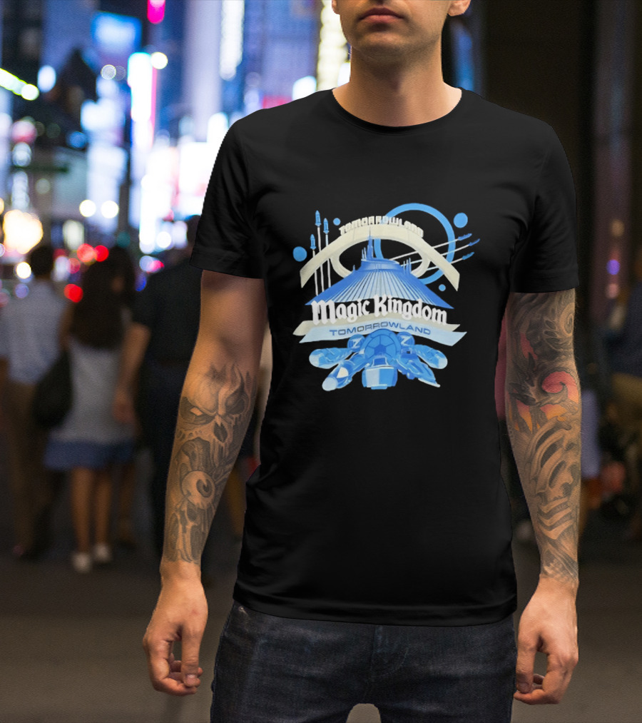 Tomorrowland Magic Kingdom Walt Disney World Spaceship And Futuristic T-Shirt