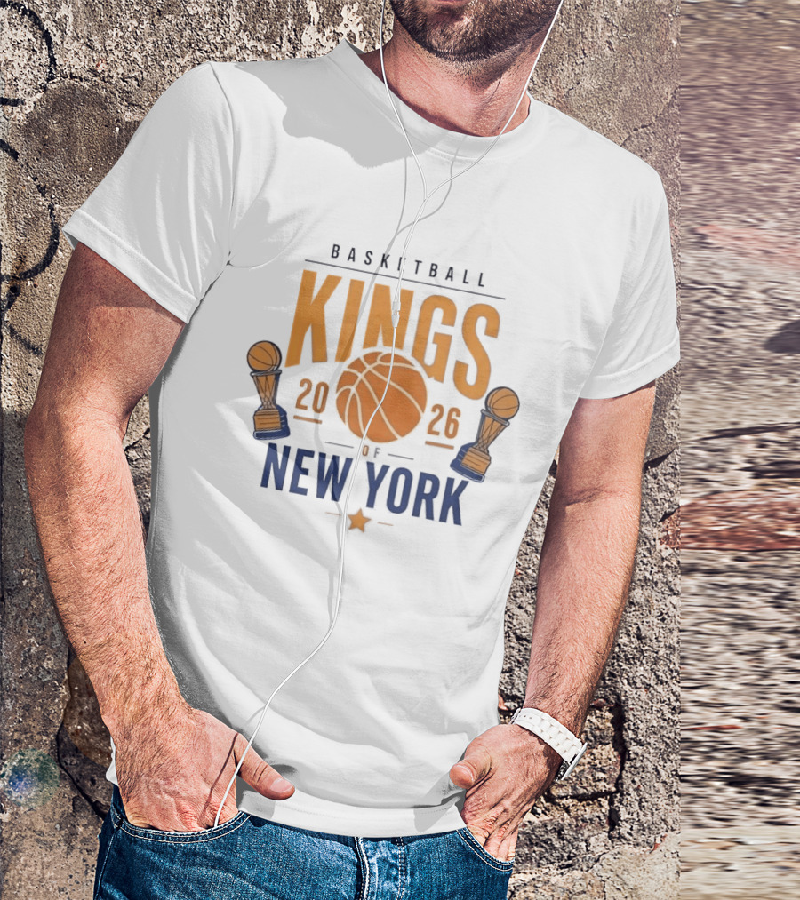 Basketball Kings 2026 Dual Trophy New York T-Shirt