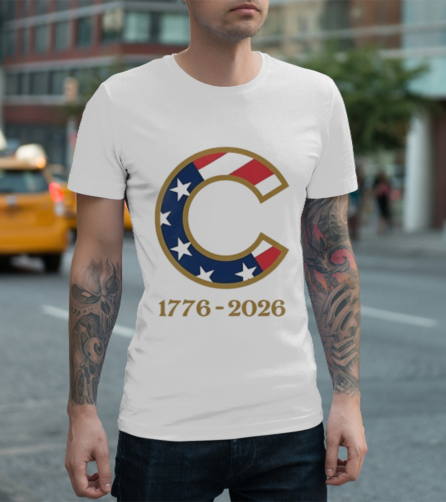 Chicago Cubs 1776 2026 Stars Stripes Fourth Of July MLB Anniversary T-Shirt