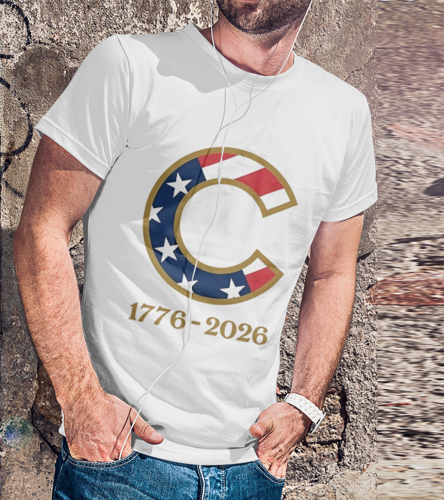 Chicago Cubs 1776 2026 Stars Stripes Fourth Of July MLB Anniversary T-Shirt