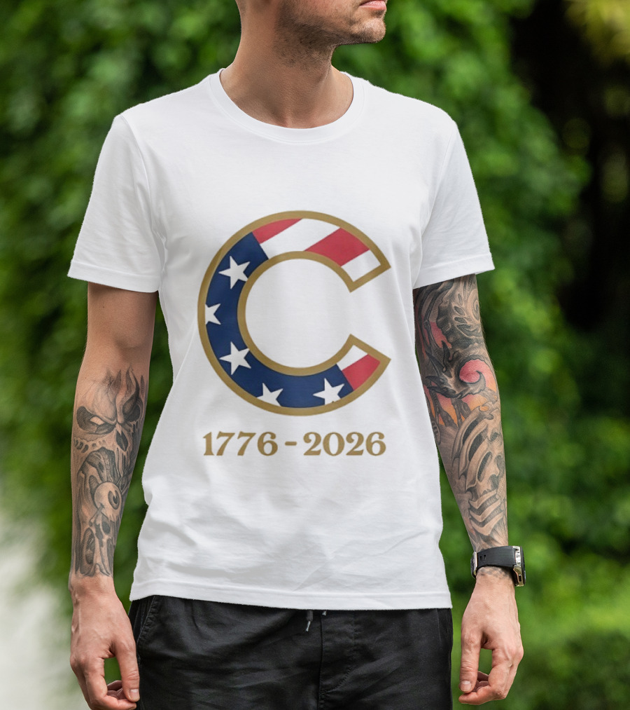 Chicago Cubs 1776 2026 Stars Stripes Fourth Of July MLB Anniversary T-Shirt