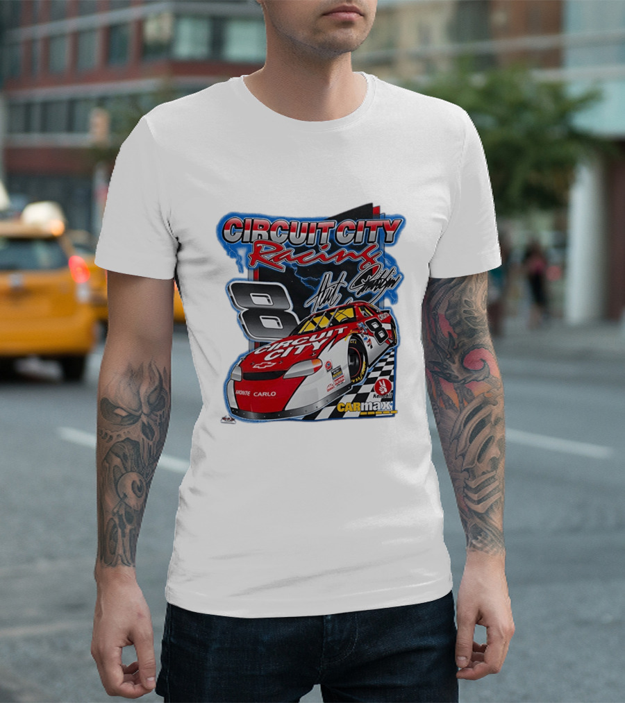 Circuit City Racing Monte Carlo 8 Chevrolet Carmax Kendall NASCAR T-Shirt