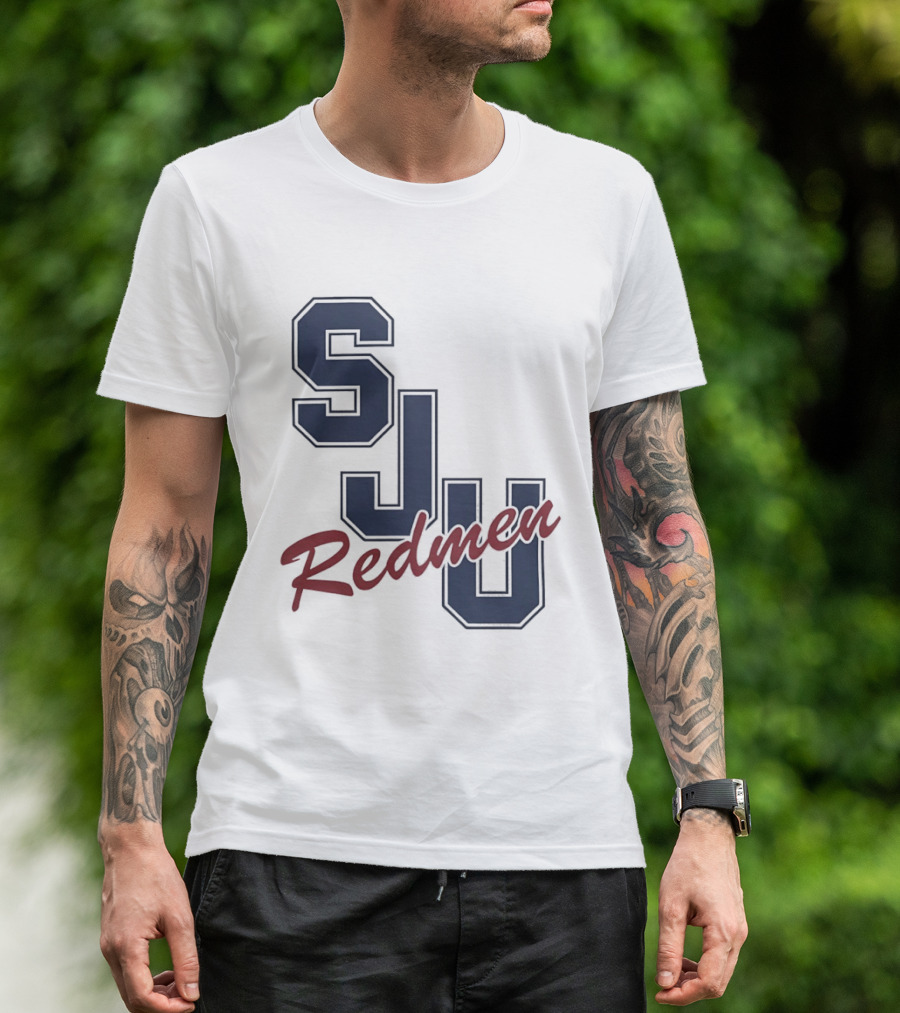 SJU Redmen Saint Johns University Vintage College Sports Memorabilia T-Shirt
