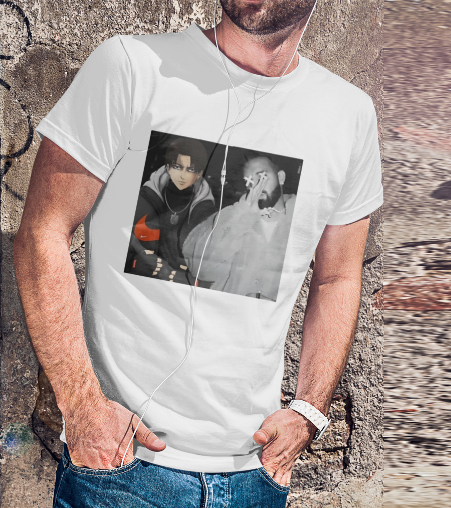 Levi Ackerman Nike Puffer Jacket Drake Crossover Fashion T-Shirt