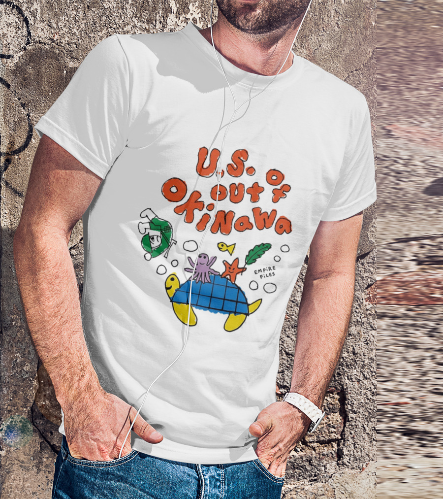 Empire Files U.S. Out Of Okinawa Turtle Octopus T-Shirt