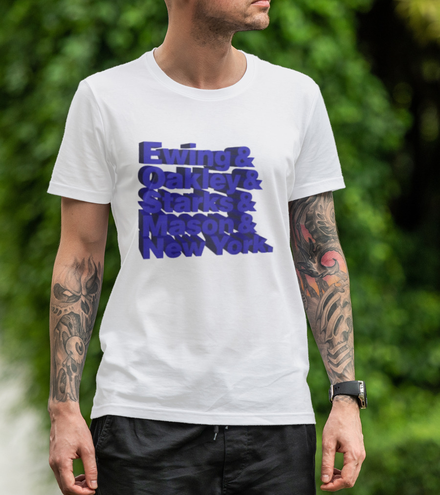 Ewing Oakley Starks Mason New York Knicks Legends T-Shirt