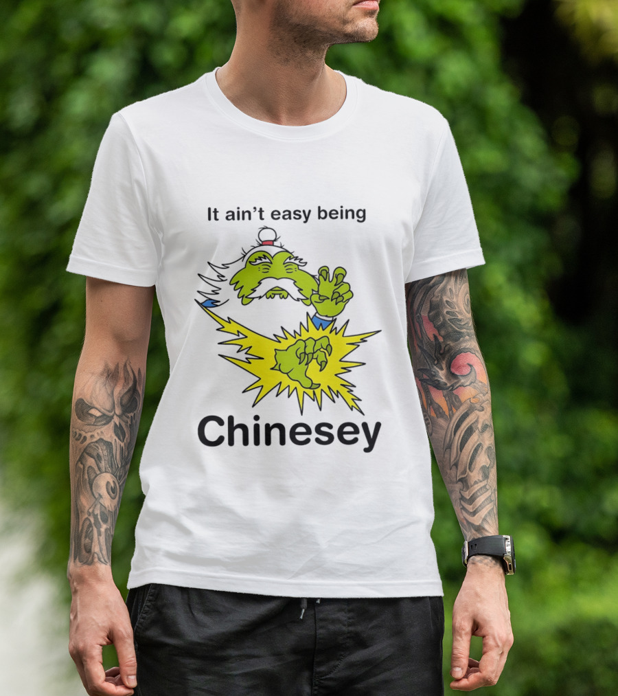 It Ain't Easy Being Chinesey Green Creature Martial Arts T-Shirt