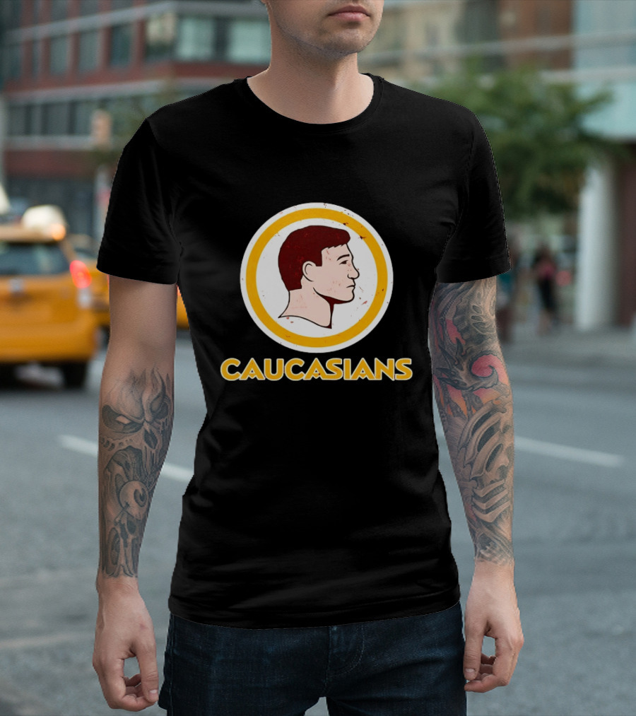 Caucasians Satire Humor Sports Team T-Shirt