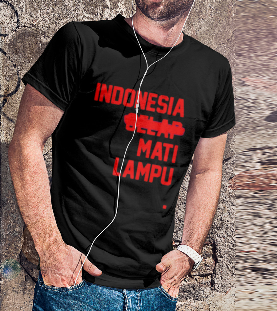 Indonesia Gelap Mati Lampu Blackout T-Shirt