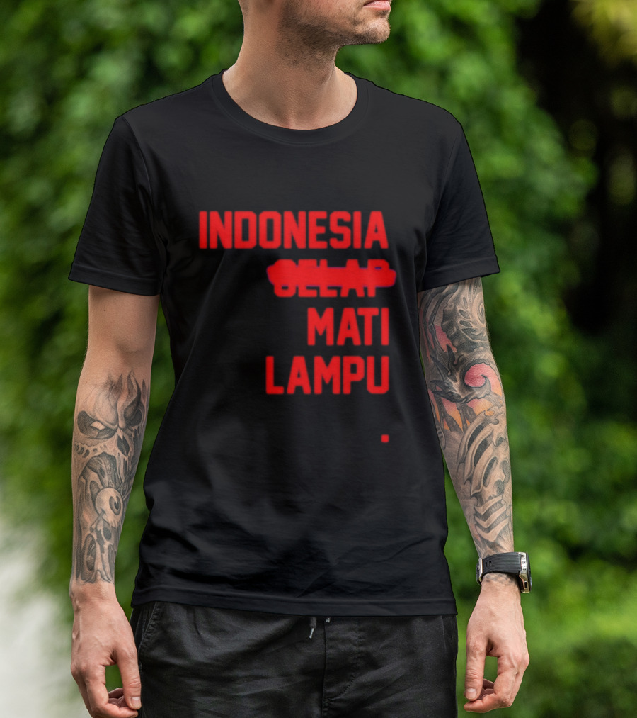 Indonesia Gelap Mati Lampu Blackout T-Shirt