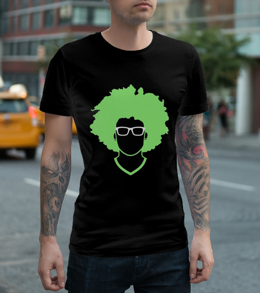 Olivia Miles Neon Afro Glasses Outline Minnesota Lynx T-Shirt