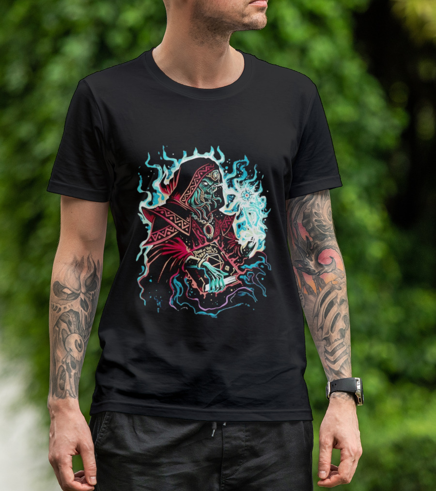 The Arch Lich Archlich Book Of Darkness Magic Dungeons And Dragons T-Shirt