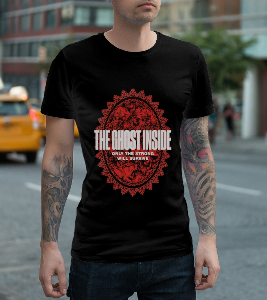 The Ghost Inside Only The Strong Will Survive Red Oval T-Shirt