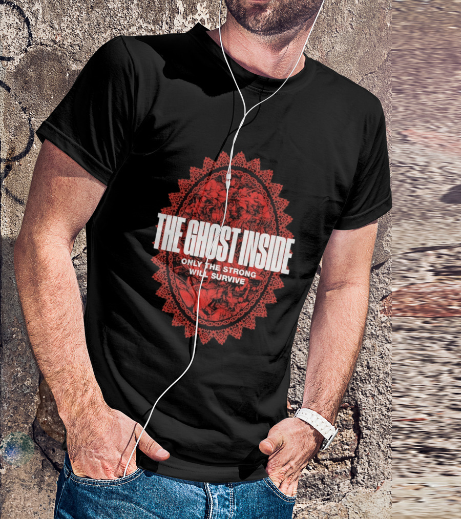 The Ghost Inside Only The Strong Will Survive Red Oval T-Shirt