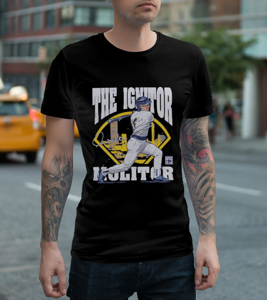 Paul Molitor The Ignitor Milwaukee Brewers HOF Baseball Legend T-Shirt