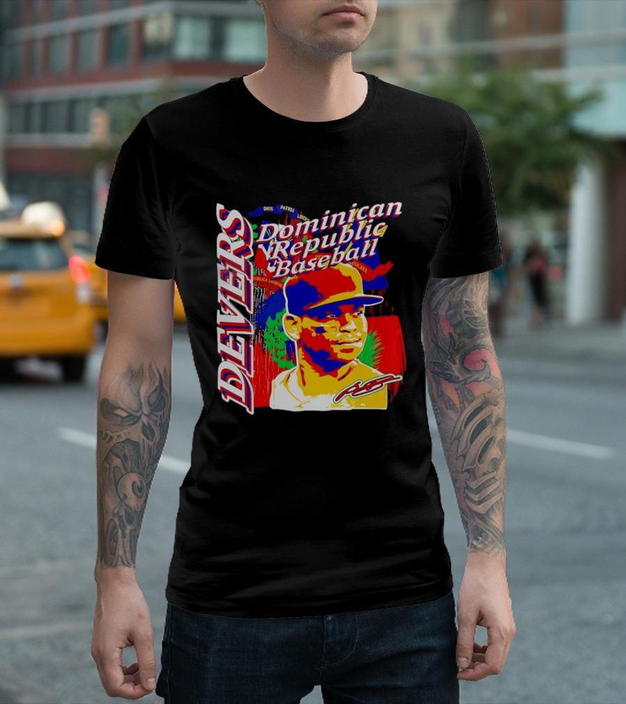 Rafael Devers Dominican Republic Baseball Boston Red Sox T-Shirt