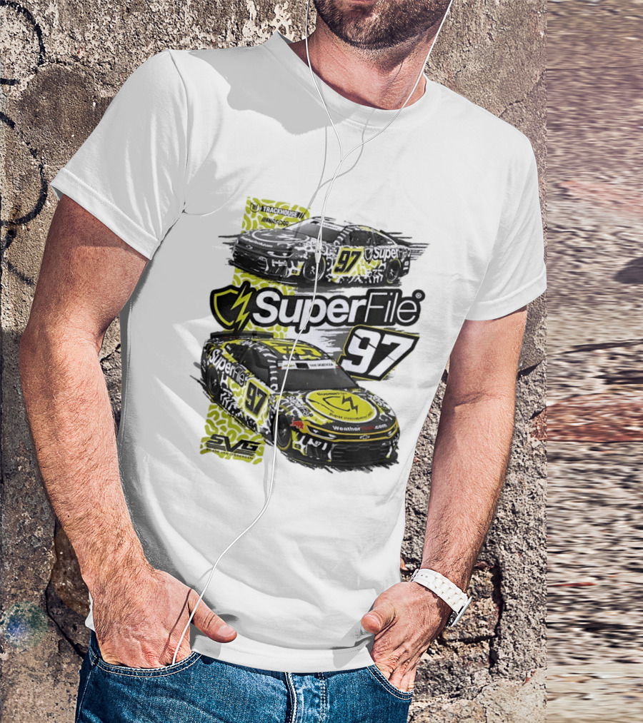 SuperFile 97 Shane Van Gisbergen NASCAR Trackhouse Racing Lefty Out There T-Shirt
