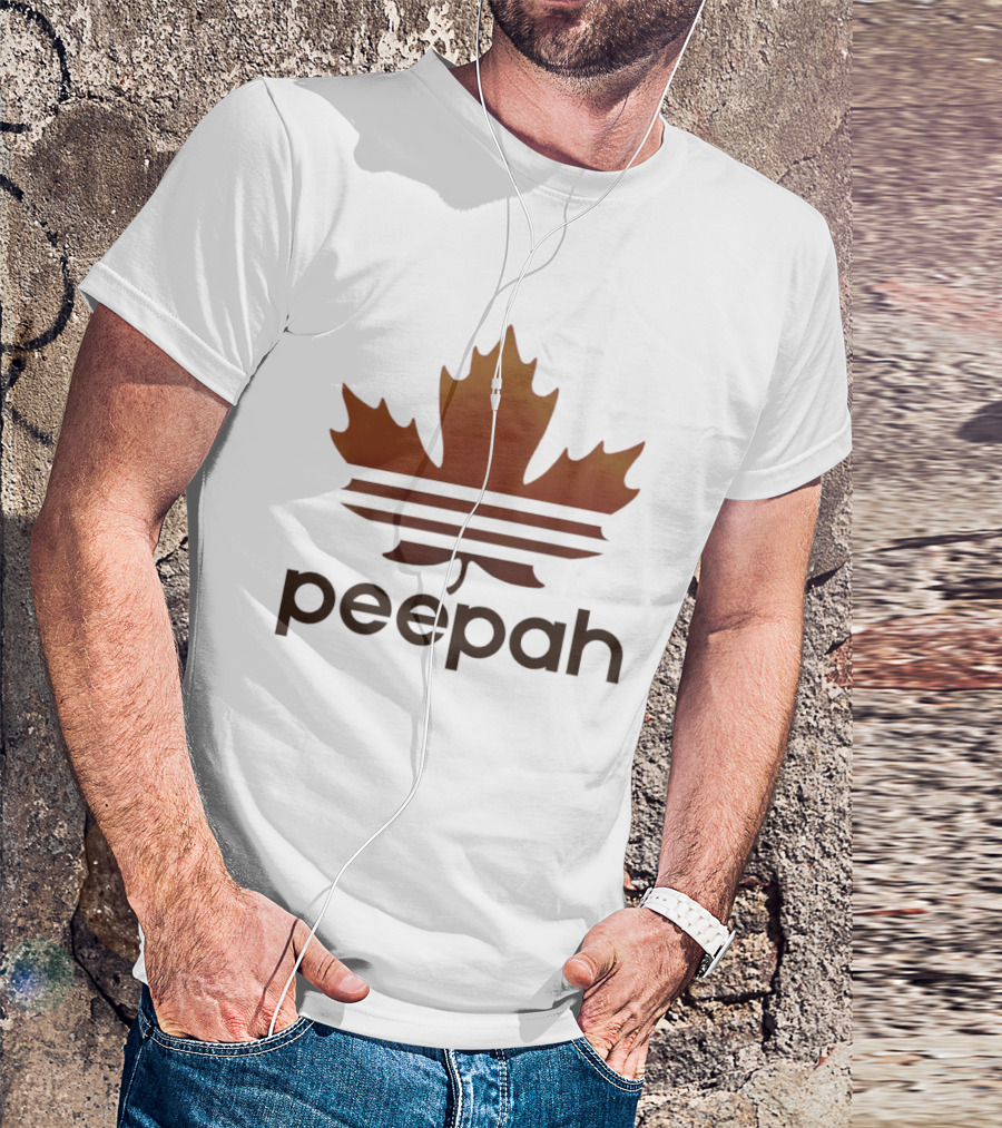 Leaf Peepah Autumn Maple Adidas Parody Peepah T-Shirt