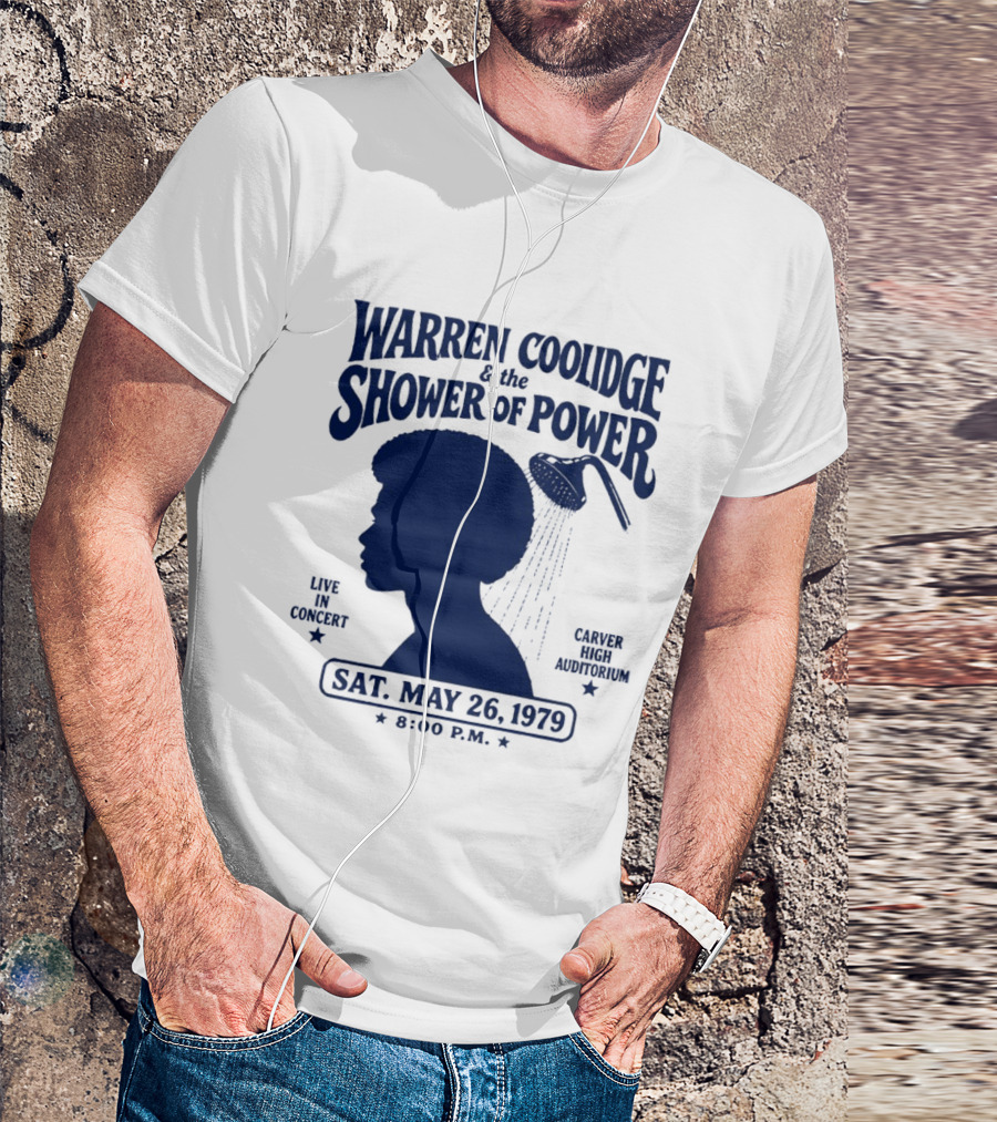 Warren Coolidge & The Shower Of Power Live In Concert Carver High Auditorium Sat May 26 1979 8:00 P.M. T-Shirt