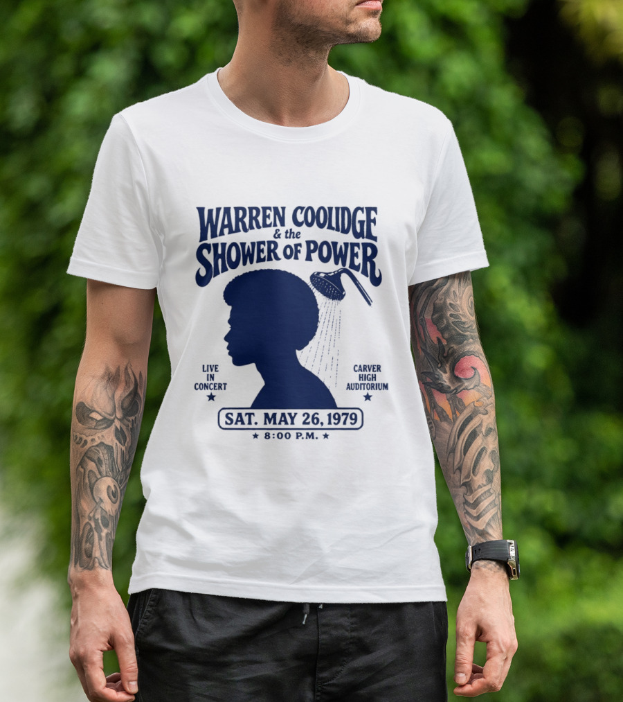 Warren Coolidge & The Shower Of Power Live In Concert Carver High Auditorium Sat May 26 1979 8:00 P.M. T-Shirt