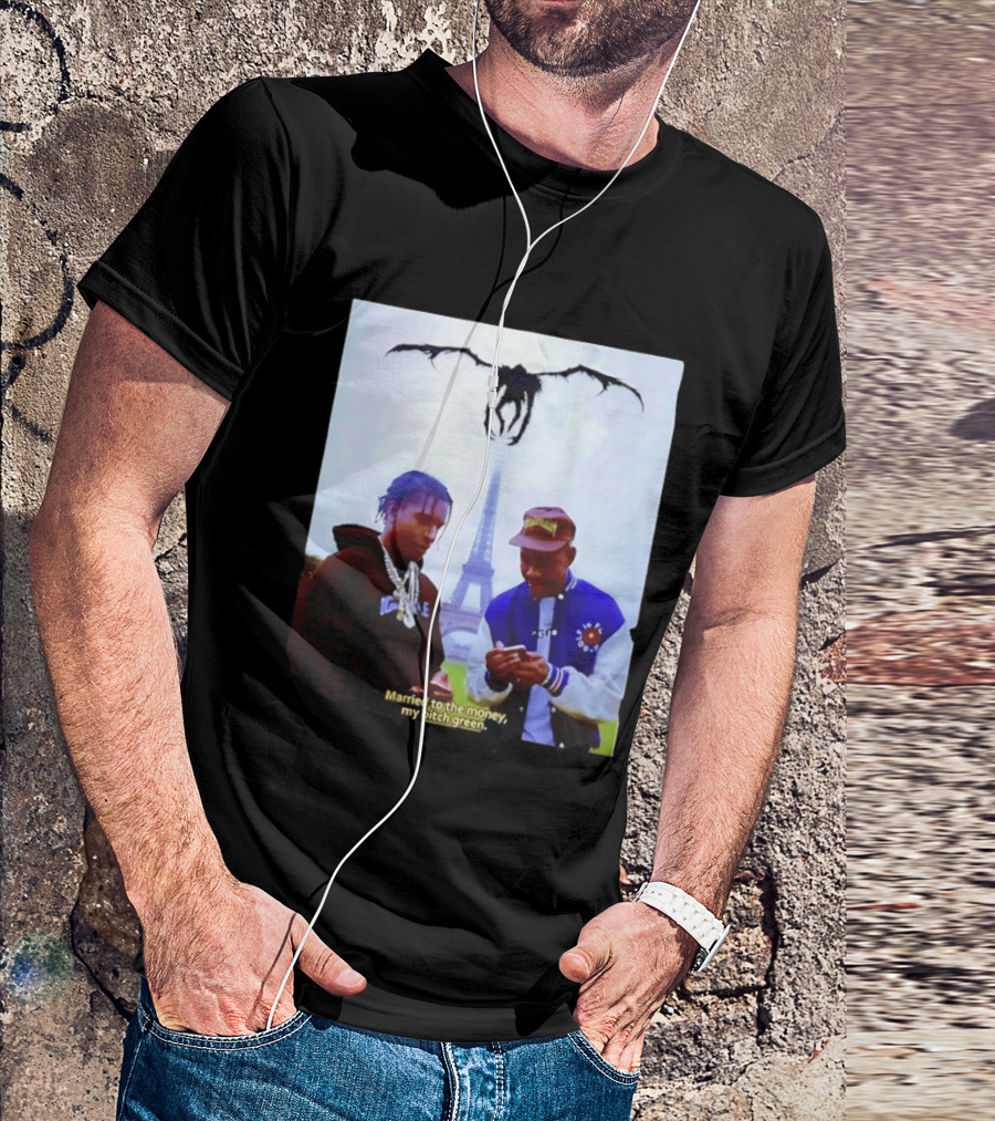 ASAP Rocky Tyler The Creator Eiffel Tower Married To The Money My Bitch Green T-Shirt