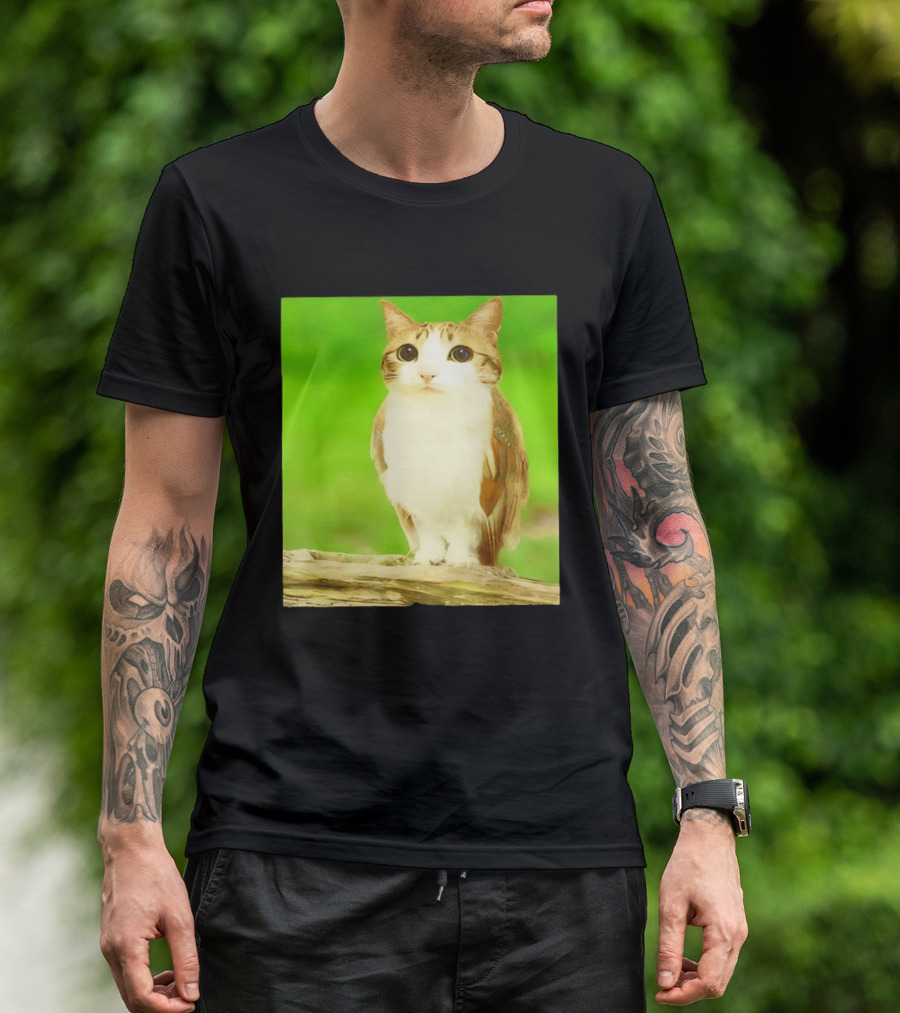 Cat Owl Hybrid Animal Mashup Creature Fusion T-Shirt