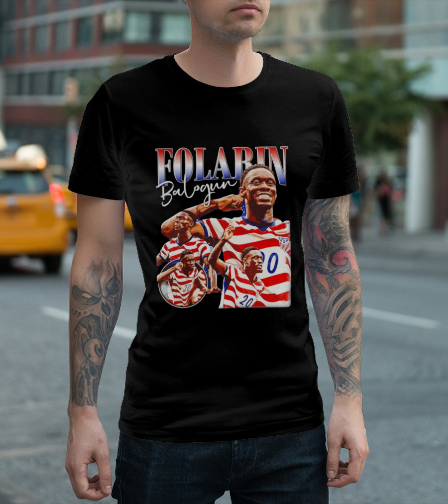 Folarin Balogun USMNT USA Soccer Team 20 Jersey T-Shirt